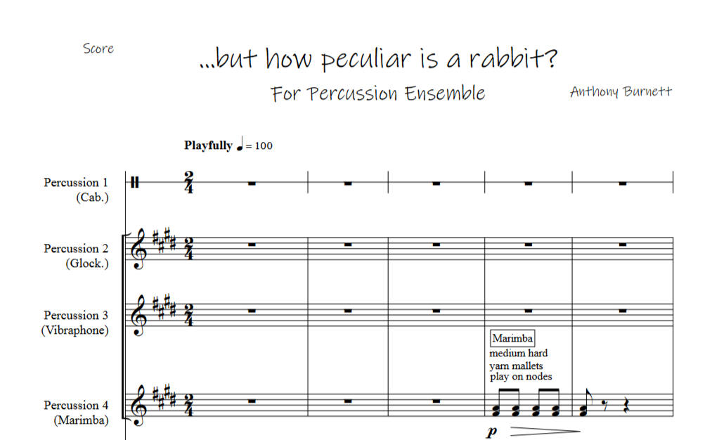 ...but how peculiar is a rabbit?